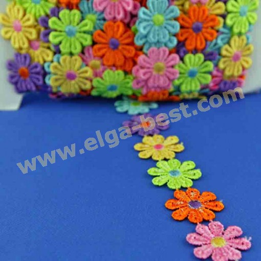 Bloemenband daisy flowers multicolour