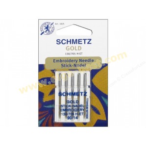 Schmetz embroidery gold