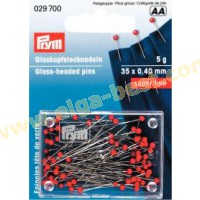 Prym 029700 Glass headed pins feather steel thread