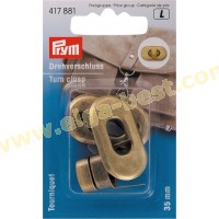 Prym 417881 Turn clasp antique brass