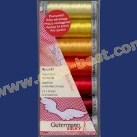 Gütermann embroidery threads set Sulky rayon no. 40 Sunrise