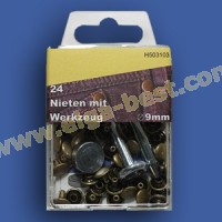 Rivets with tooling 9 mm