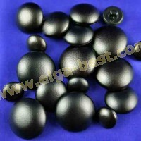 Buttons leather look ball