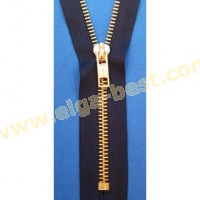 Brandless Zipper Type 5 Gold brass 6mm (for jeans) - closed end