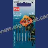 Prym 125553 Embroidery needles with point and goldcoloured eye no. 24