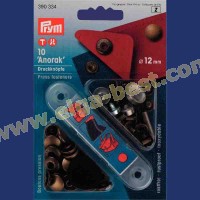 Prym 390334 Sew free press fasteners Anorak MS