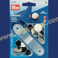 Prym 622240 Jeans buttons Smooth
