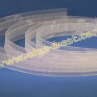 Pleating tape transparent