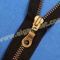 YKK 6mm - closed end Old brass