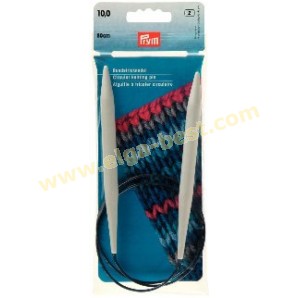 Prym 211192 Circular knitting pins plastic 80cmx10,00mm