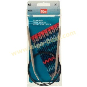 Prym 211309 Circular knitting pins aluminium 80cmx6,00mm