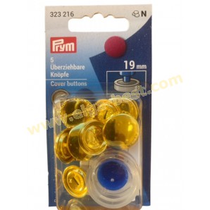 Prym 323216 Cover buttons with tool 19mm