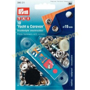 Prym 390211 Sew free press fasteners with screws MS