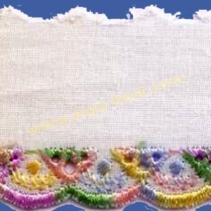 Broidery cotton Multicolor ombre