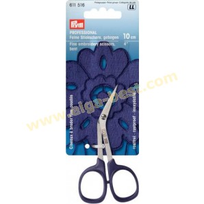 Prym 611516 Fine embroidery scissor, bent 10cm / 4 inch