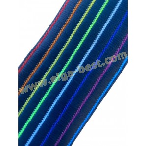 Elastic with stripe  Rainbow 700520 50mm