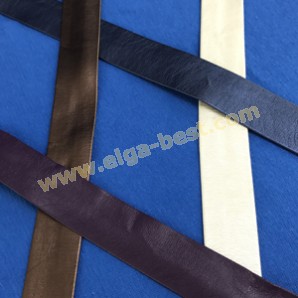 Bias binding imitation leather folded 20mm
