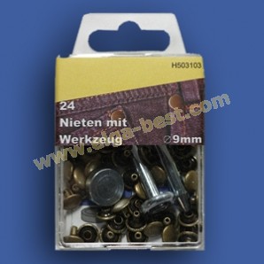 Rivets with tooling 9 mm