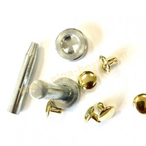 Rivets with tooling Gold 9mm