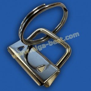 Keyribbon end with  rings 25mm