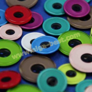 Buttons 2-holes colour