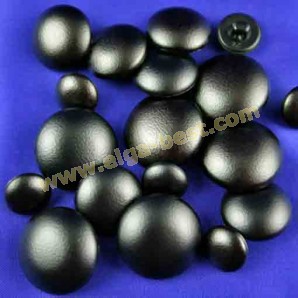 Buttons leather look ball