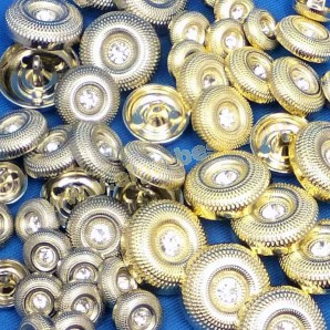 Buttons embossed