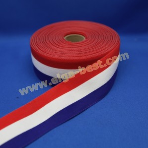 National colours ribbon Netherlands cotton