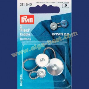 Prym 311540 Flexi buttons 10/15/19mm