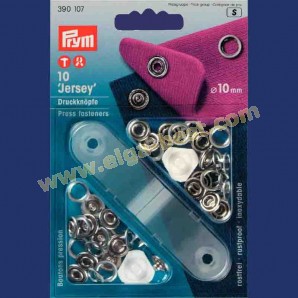 Prym 390107 Sew free press fasteners Jersey MS toothed ring