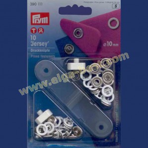 Prym 390111 Sew free press fasteners Jersey MS toothed ring