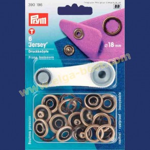 Prym 390196 Sew free press fasteners Jersey MS toothed ring