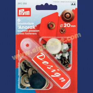 Prym 390355 Sew free press fasteners Anorak MS