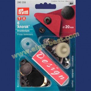 Prym 390358 Sew free press fasteners Anorak MS