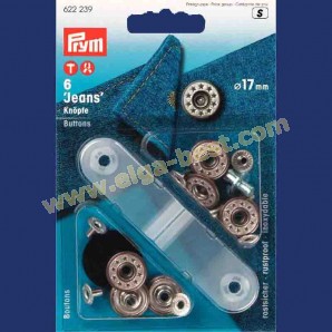 Prym 622239 Jeans buttons Star