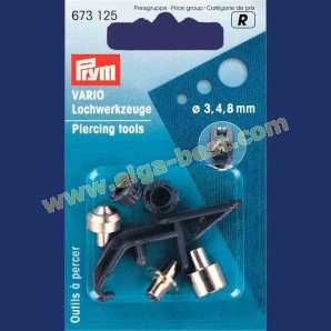 Prym 673125 Vario piercing tools Ø 3, 4, 8 mm