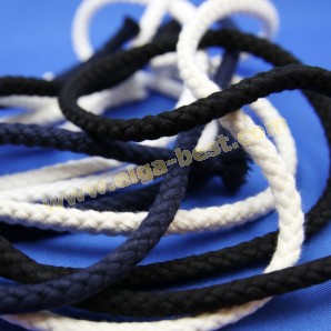 Cotton cord braided with core