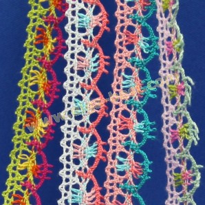 Cotton lace multicolour