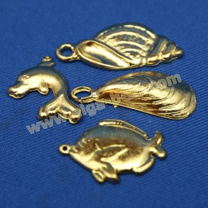 Decorative charms metal navy-look