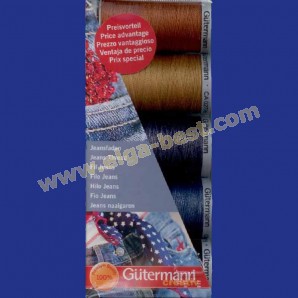 Gütermann jeans nähfaden set