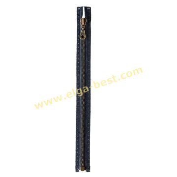 4566 M5 Prym Zipper old brass 6mm Open end