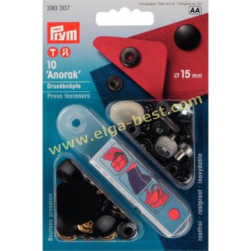 Prym 390307 Sew free press fasteners Anorak MS cap