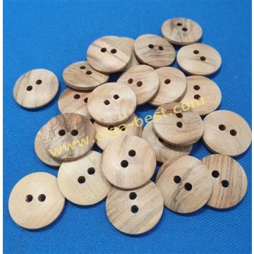 1099 Knopen hout glad 2-gaats 28"/18mm 250x  Naturel