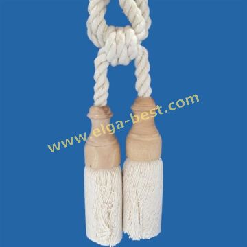 40037 Embrasse hout dubbel ecru licht hout