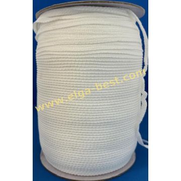 Lussen-naadband katoen 5mm 800m 100 wit