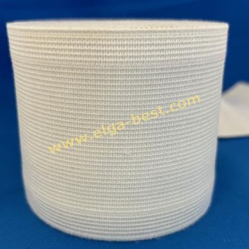 Bandelastiek 10cm 5m wit