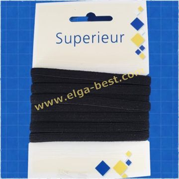 511413/06 Superieur directoire elast. 6mm 10x6m zwart
