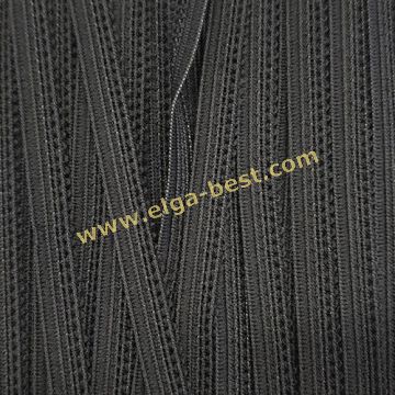 Schouderband elastisch smal 50m 580 zwart