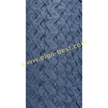 415104 Zigzagband viscose 9mm 25m navy