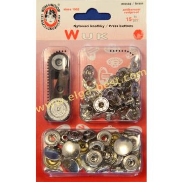 13166150 Anorak drukker wuk 15mm 10x15 nikkel